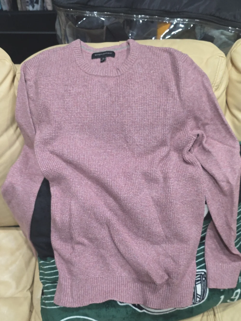 Banana Republic Men's Crewneck Sweater - Dusty Rose